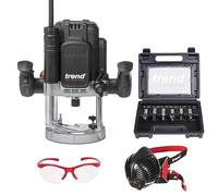Trend T12 2300W fresadora de inmersión 12 mm, kit 6 fresas UE 230V