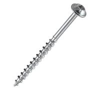 Trend Tornillo de agujero de bolsillo grueso n.° 8 x 63 mm, tornillos autorroscantes para madera, de rosca cuadrada gruesa, PH/8X63/200C, paquete de 200
