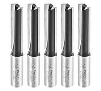 Trend Trade Pack de Instaladores de Cocinas, Juego de 5 Cortadores Rectos para Fresadora, Mango de 1/2 Pulgada, Diámetro de Corte de 12.7mm, metal duro (TCT), TR/KFP/3