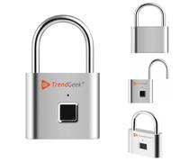 TrendG andado De Huella Dactilar de Seguridad Inteligente Sin Ilave Cerradura De gimnasio De Huella Dactilar Antirrobo Candado Portátil Recargable por USB Para La Puerta TG-131