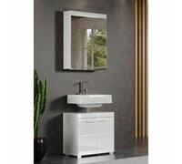 Trendteam Mueble de baño AMANDA con 2 puertas y espejo - Blanco