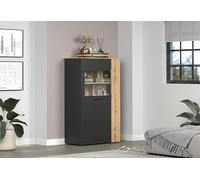 trendteam smart living Highboard - Tabla de Madera (90 x 146 x 42 cm), Color Gris