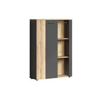trendteam smart living Highboard - Tabla de Madera (91 x 132 x 34 cm), Color Gris