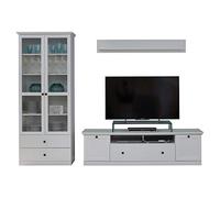 trendteam smart living - Juego de saxter (273 x 196 x 41 cm) | 273 x 196 x 41 cm (ancho x alto x profundidad) · extensión completa · para televisores de hasta 65 pulgadas · asas de metal