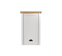 trendteam smart living - Landside - Armario Colgante - Gris Claro/Roble Artisan - Armario de baño Colgante con 2 Compartimentos y 1 Estante - 46 x 73 x 24 cm - Estilo rústico - Resistente a los