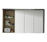 trendteam smart living Mueble Armario con Espejo, Madera, Marrón, 123 x 71 x 137 cm