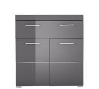 trendteam smart living Mueble, Armario de baño Amanda, Gris Agave Alto Brillo, 73 x 79 x 31 cm