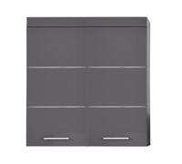 trendteam smart living Mueble, Armario suspendido, Gris Agave Alto Brillo, 73 x 77 x 101 cm