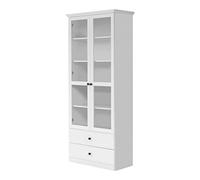 trendteam smart living Mueble Armario Vitrina, Weiß Dekor, 81 x 196 x 203 cm