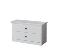 trendteam smart living Mueble, Material de Madera, Negro y Gris, 81 x 49 x 104 cm
