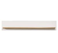 trendteam smart living - Shade - Salón - Blanco/Roble - Estante de Pared con 1 Suelo de construcción - 146 x 25 x 21 cm - Librería