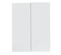 trendteam smart living Skin Armario para baño con Espejo (60 x 67 x 18 cm, Cristal Frontal, melamina), Color Blanco, 60 x 67 x 18cm (BxHxT)