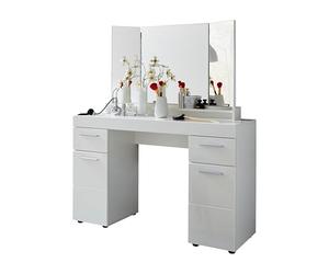 trendteam smart living - Tocador para habitación de los niños, 120 x 141 x 41 cm, en color blanco, con mucho espacio y estante, sin iluminación