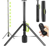 Tresda Luz de trabajo LED recargable de 360° con control remoto, soporte telescópico de trípode de 8.4 pies, 3000 lm, 3 modos de color, tipo C, luz impermeable portátil para exteriores, lugar de