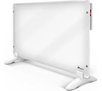 TRESKO Calentador convector de 1000 W, calentador eléctrico de pared, calentador de vidrio, convector, radiador de pared