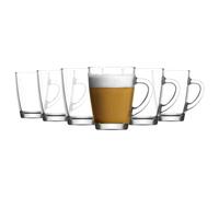 TRESV Set de 6 Tazas Transparentes Cerámica Ecológica 225ml/300ml