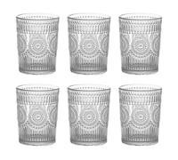 TRESV Set de 6 Vasos de Cristal Agua y Bebidas Alcohólicas,Vaso de Transparentes Cristal de 300ml, Aptos para lavavajillas
