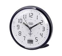 Trevi SL 3P27 Reloj de Cuarzo con Alarma, Esfera Grande de Alta legibilidad, Movimiento de Barrido silencioso, iluminación LED, indicación de Temperatura, tecla Snooze/Light, Negro
