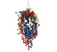 Tricolor Patriotic Artificial Flower Solar Decor Flower