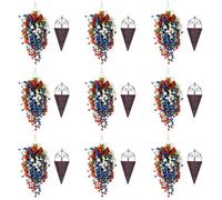 Tricolor Patriotic Artificial Flower Solar Decor Flower