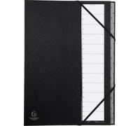 Trieur rigide ordonator numerique dos extensible 12 compartiments 1 a 12