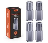 TRILINK 4 Piezas Boquilla Engrasadora, Boquillas de Engrase 1/8" NPT con Bloqueo de 4 Mordazas, Acoplador para Pistola de Grasa Resistente, Compatible con Pistolas y Engrasadores