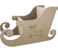 Trineo decorativo navideño de MDF
