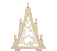Trineo navideño del Papá Noel con iluminación LED. Dimensiones: 35 x 51,5 x 6 cm. Producto nuevo