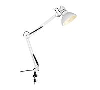 Trio-Leuchten Lámpara sobremesa Serie 5029 5029010-01 E27 60W metal blanca - bombilla excluida