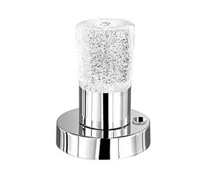 TRIO 529690100 Serie 5296 - Sobremesa, bombilla incluida, SMD, LED, 4,5 W, 400 lm, 3000 K, 230 V IP20, alto 15 cm, diámetro 11 cm, metal, cromo