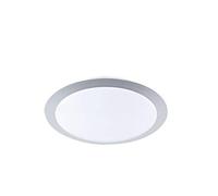 TRIO 626510987 Serie 6265 - Plafón, bombilla incluida, SMD, LED, 9 W, 500 lm, 3000 K, 230 V IP20, alto 8 cm, diámetro 30 cm, metal, titán