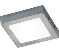 TRIO 657111207 - Plafón LED cuadrado, IP20, SMD, 11 W, 1300 lúmenes, 3000K, 230 V, color níquel mate