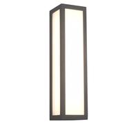 Trio Leuchten Fuerte 226260142 - Lámpara LED de pared para exteriores (aluminio fundido, pantalla acrílica antracita, blanco ópalo, incluye LED de 10,5 W)
