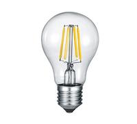 Trio - Bombilla con filamento LED, 4 W, forma incandescente, E27