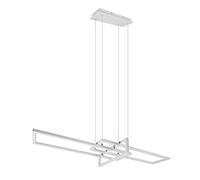 Trio, Colgante, Salinas incl. 1 x LED,SMD,34,0 Watt,4000K,4400 Lm. Cuerpo: Metal, estera blanca A:110,0cm, L:40,0cm, A:150,0cm Regulable mediante interruptor,IP20,4000K,