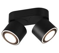 TRIO, foco empotrable/de superficie TAURUS, modelo 652910232, 2x5W, 2x450 lúmenes, 3000K, 180mm, orientable