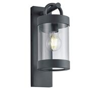 TRIO Lámpara de pared Sambesi, IP44, 204160142, casquillo E27, máx. 28W, con sensor DAE, color antracita