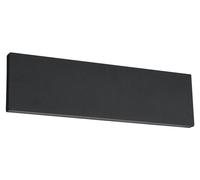TRIO Lámpara de pared Wandleuchte Up+Down CONCHA, color antracita. 2x6W, 2x600lm, 3000K, con interruptor regulable. B280mm