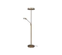TRIO, Lámpara de pie, Franklin incl. 1 x LED,SMD,35,0 Watt,2700+3200+4000K,4100 Lm. incl. 1 x LED,SMD,6,5 Watt,2700+3200+4000K,650 Lm. Metal, Negro, Cuerpo: Metal, Bronce viejo