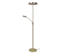 Trio, Lámpara de pie, Franklin incl. 1 x LED,SMD,35,0 Watt,2700+3200+4000K,4100 Lm. incl. 1 x LED,SMD,6,5 Watt,2700+3200+4000K,650 Lm. Metal, Negro, Cuerpo: Metal, Bronce mate