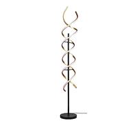 Trio, Lámpara de pie, Sequence incl. 1 x LED,SMD,32,0 Watt,2300+3000+4000K,4000 Lm. Plástico, Blanco, Cuerpo: Aluminio pintado, Bronce mate Ø:23,0cm, A:150,0cm Función de memoria
