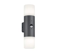 Trio Leuchten 222260242 Lámpara De Pared De Exterior, Gris Oscuro/Blanco