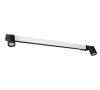 TRIO Leuchten Aplique de baño LED ENRICO 281479332, metal negro mate, LED de 9 vatios, excl. 2x GU10, color de luz ajustable