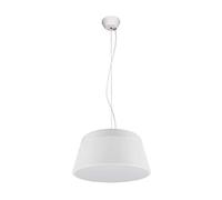 Trio Leuchten Baroness 308900331 - Lámpara de techo colgante (metal blanco mate, acrílico blanco, 3 bombillas E27, clase energética