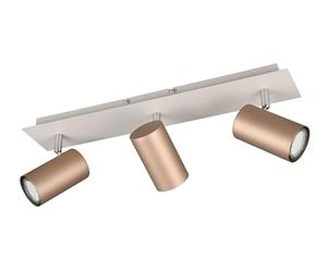 Trio Leuchten Barra de focos MARLEY 802400365, Metal Coffee/Warm Grey, excepto 3x GU10