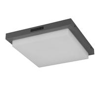 Trio Leuchten Bermejo 630369242 - Lámpara led para exteriores (aluminio fundido, plástico blanco, incluye LED de 14 W, sensor de movimiento, color de luz ajustable)