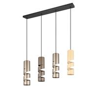 Trio Lighting Stream lámpara colgante, multicolor Longitud 80 cm 4 luces metal GU10