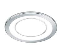 Trio Leuchten Foco LED empotrable Core 652610106, plástico cromado, incluye LED de 10 W