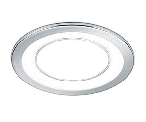 Trio Leuchten Foco LED empotrable Core 652610106, plástico cromado, incluye LED de 10 W