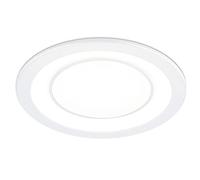 Trio-Leuchten Foco LED empotrable Core 652610131, plástico blanco, incluye LED de 10 W